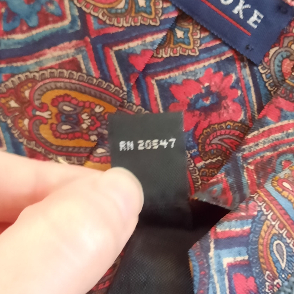 Claybrooke Silk Mens Paisley Tie - Picture 6 of 7